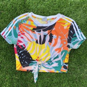 Adidas floral top